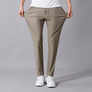 Hot Sell Ice Silk Casual Men's Summer Straight <b>SUIT</b> PANTS Casual Pants Support for Customized - Product Image 5