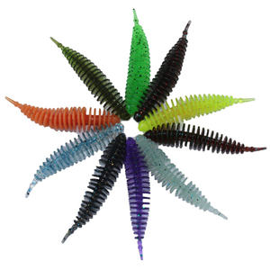 Esca da pesca in silicone all'ingrosso 40mm/60mm vite in plastica morbida <span class=keywords><strong>esche</strong></span> da nuoto <span class=keywords><strong>esche</strong></span> da verme softlure per basso - Product Image 6