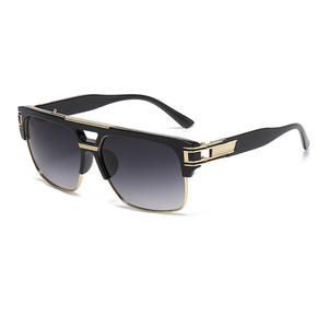 Nouvel Arrivage Lunettes de Soleil Carrées Métalliques Transfrontalières - <span class=keywords><strong>Protection</strong></span> UV, Lunettes Tendance Unisexe pour Hommes et Femmes Vente en Gros - Product Image 3