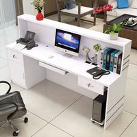 Bureau de réception Simple en bois pour vêtements, caisse, bureau de beauté, pharmacie, hôtel, table de comptoir à angle droit, livraison gratuite