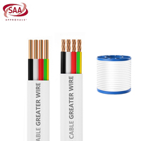 SAA-Zertifiziertes Kupfer-PVC-TPS-Kabel 2-adrig und Erde 2,5mm 4mm 6mm 10mm 2C+E Flachkabel 450/750V Unterirdisch Australien