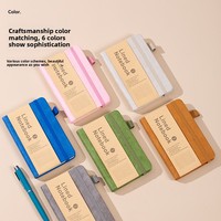 Cuaderno de Tapa Dura Personalizado A6, Mini Diario de Cuero Vintage, Impresión Artesanal, Estilo Western Simple, Pequeño y Bonito, Novo Em Folha