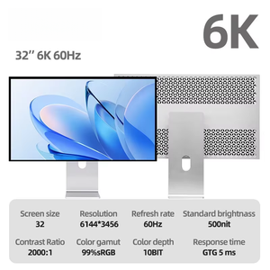 จอภาพเรตินา abrui ขนาด32นิ้ว6K 60Hz พร้อมหน้าจอแนวตั้งทำจากอะลูมิเนียมสำหรับออกแบบเดสก์ท็อปและเล่นเกม - Product Image 2