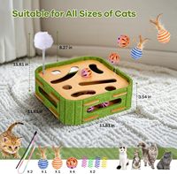 Jouet de labyrinthe en bois écologique et durable pour chats d'intérieur - Soulagement de l'ennui et enrichissement interactif