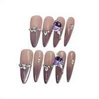 Nouvelles Faux Ongles Artificiels Personnalisables à Coller, Marque Privée, Réutilisables, avec Colle, Différentes Tailles, Vente en Gros