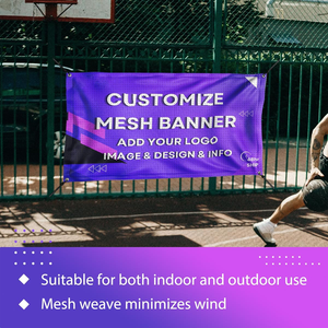 Biểu Tượng Tùy Chỉnh In Ấn Quảng Cáo Ngoài Trời Thể Thao Lớn Đục Vải Hàng Rào Lưới Biểu Ngữ Vinyl Biểu Ngữ In Ấn - Product Image 2