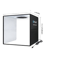 판매 PULUZ PU5041B 25CM /40cm 사진 휴대용 라이트 박스 6 무료 배경 조명 접이식 사진 스튜디오 박스 LED 소프트 박스 - Product Image 2