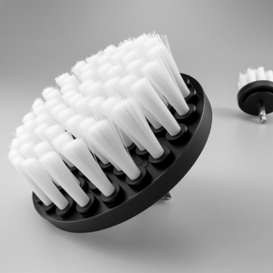 DB009 Brosse de nettoyage pour perceuse à tige hexagonale en nylon souple de qualité supérieure, à poils droits, non-abrasive, robuste, pour l'intérieur des voitures - Product Image 5