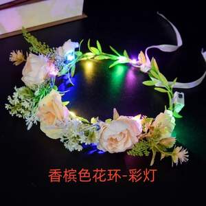 Diadema luminosa del mercado nocturno del día de Año Nuevo, producto pequeño, venta al por mayor, diadema de conejo <span class=keywords><strong>con</strong></span> orejas de gato, tocado de corona Flash - Product Image 6