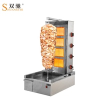 Machine à Kebab et Shawarma Professionnelle Commerciale à 3 Brûleurs au Gaz, Équipement de Comptoir pour Restaurants, Fabrication Chinoise
