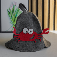 Manténgase Fresco en el Calor con un Gorro de Sauna de Fieltro de Lana Pura Hecho a Medida para su Spa o Banya