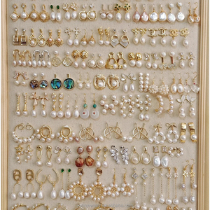 <span class=keywords><strong>Orecchini</strong></span> a Cerchio Vintage Placcati <span class=keywords><strong>Oro</strong></span> con <span class=keywords><strong>Perle</strong></span>, Regalo Trendy per Donne - Product Image 3