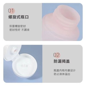 <b>Shampoo</b> And Shower Gel Bottles Pump Dispenser Large Capacity Cosmetic Lotion Hand Soap Travel Set Portable - Product Image 1