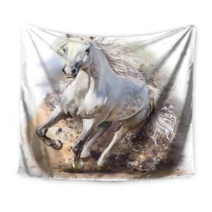 King size personnalisé fait cool <span class=keywords><strong>cheval</strong></span> <span class=keywords><strong>tapisserie</strong></span> d'impression pour la décoration intérieure - Product Image 3