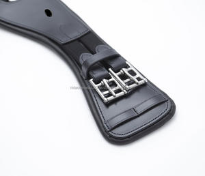 Selle de cheval anglaise de qualité supérieure circonférence de dressage anatomique rembourrage en cuir souple boucles roulées équipement de cheval confortable - Product Image 1