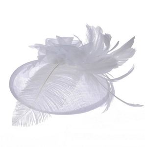 Chapeaux d'église unisexes sur mesure pour mariage, thé, sport, plage, faits à la main, 100 % polyester, fascinateurs, bandeau à plumes, pince à cheveux - Product Image 3