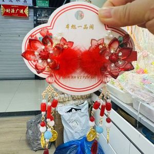 Childrens Hair <b>Clips</b> Girls <b>Bow</b> Hair Accessories Red New Year Headdress Plush Pointed Nose <b>Clip</b> For Women Wholesale - Product Image 3