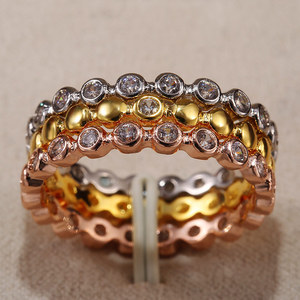 Elegante anello con zirconi per donna, gioiello alla moda, regalo romantico - Product Image 6