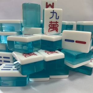 Fichas de Mahjong Americanas con Textura de Cristal Única, Impresas con Logotipo Personalizado Premium, para Fiestas y Entretenimiento Familiar - Product Image 5