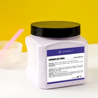JMFREE Marque privée Poudre pour gelée naturelle Peel Off Masque visage et corps Crystal Facial Spa Lavender Jelly Mask