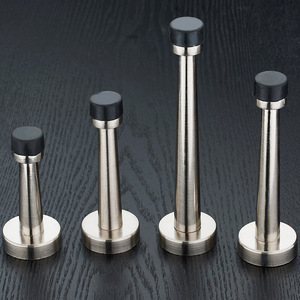 Butée de porte noire extra-longue en caoutchouc anti-collision pour salles de bain, blocage supérieur de porte, protection coupe-vent pour porte en verre - Product Image 1