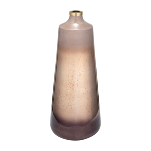 Vaso in vetro moderno a forma conica per l'arredamento del soggiorno, elegante complemento per la tavola di casa. - Product Image 1