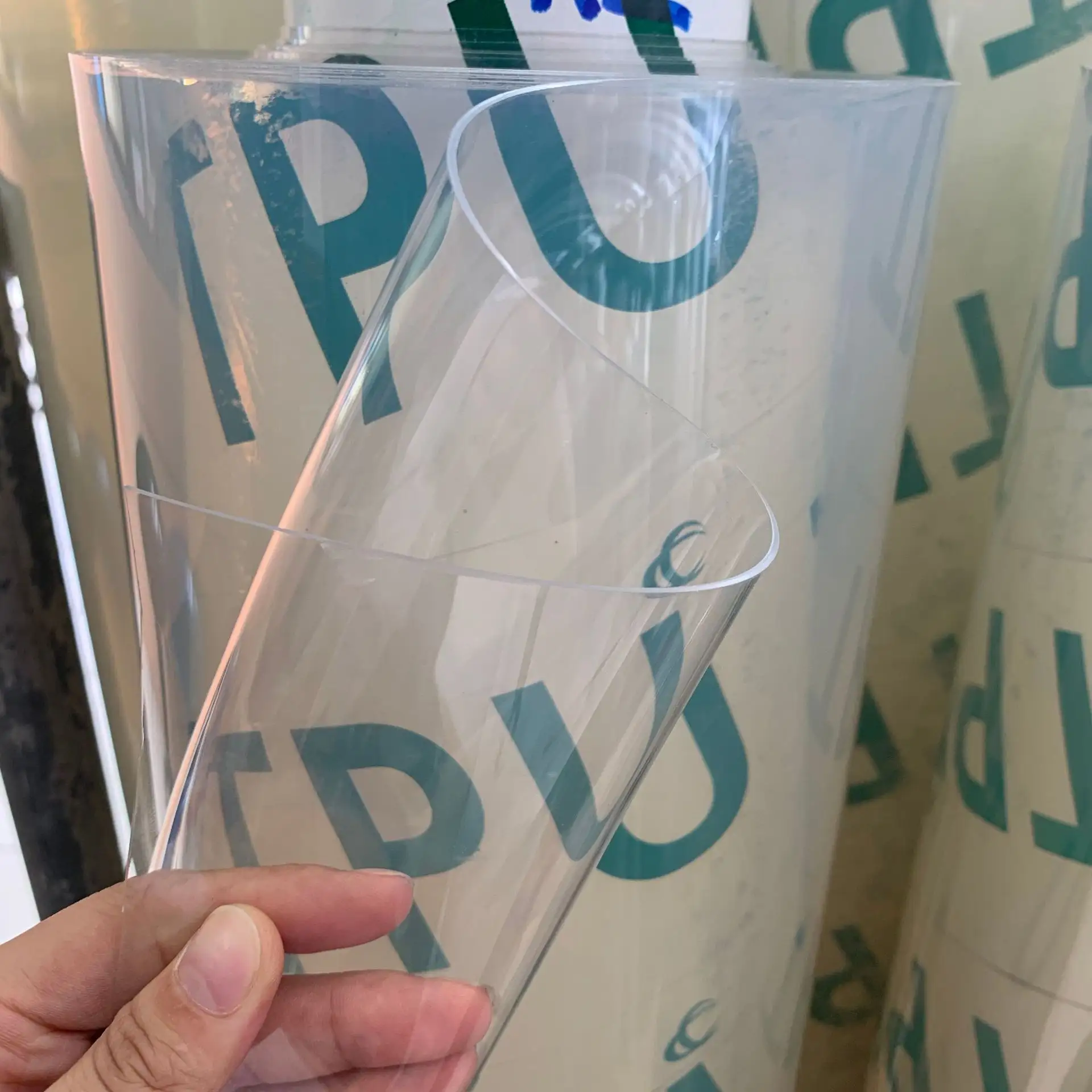 Direkt vertrieb des Herstellers hochela tische TPU transparente matti erte Folie Polyurethan transparente Folie super klare TPU-Folie