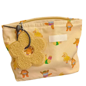 Bolsa de Cosméticos de Lona de Moda de la Marca <span class=keywords><strong>Danny</strong></span> al por Mayor, Bolsa de Maquillaje con Estampado Personalizado, Forrada y con Cierre para Uso Promocional - Product Image 1