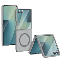 Étui magnétique mat de luxe compatible avec Samsung Galaxy Z Flip 8 7 6, coque pliable antichoc au toucher doux pour professionnels