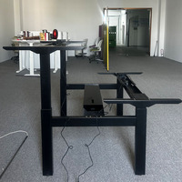 Pied de table moderne en fer métallique avec vérin linéaire réglable pour bureau debout commercial, capacité de charge 120 kg
