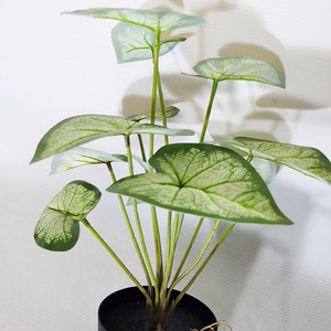 Piccola casa ufficio artificiale Dieffenbachia albero finta pianta d'<span class=keywords><strong>appartamento</strong></span> con verde dorato foglie di plastica <span class=keywords><strong>in</strong></span> <span class=keywords><strong>vaso</strong></span> pianta finta - Product Image 4