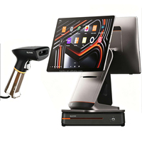 Système de point de vente complet SUNMI T3 Android 13 avec écran tactile 15,6 pouces, 4+64 Go, caisse enregistreuse avec imprimante de reçus 80 mm pour les commerces de détail