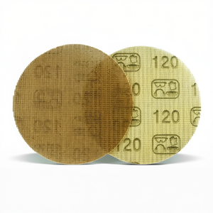 Fervi Velcro Mesh Sanding <b>Discs</b> 120 Grit For Wood <b>Metal</b> Finishing - Product Image 2