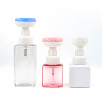 Distributeur de savon liquide moussant en PET OEM 250/500 ml pour nettoyant visage et articles de salle de bain