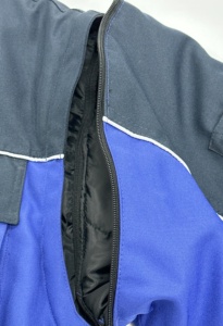 Veste imperméable de style décontracté pour hommes de haute qualité tissu tissé avec logo personnalisé avec col montant fermeture éclair polaire dernier style hiver - Product Image 5