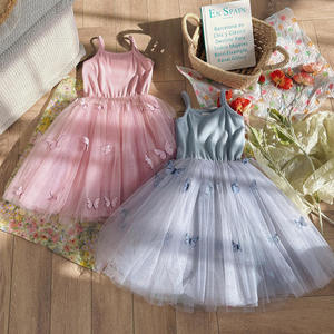 Agent d'achat à Guangzhou : Robe à bretelles en maille papillon 3D, style princesse, jupe tutu pour bébés filles, toujours en ligne - Product Image 2