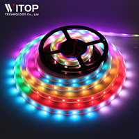 Bande lumineuse LED RGB Digital Pixel Smart DC 12V WS2811 IP67 Cuivre Corps Paysage Commutateur WIFI Télécommande Dimmable