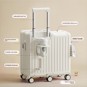Ride-on Baby Children's Universal ABS Spinner Wheel <strong>Suitcase</strong> <strong>Small</strong> Lightweight Sitting Trolley Case Password Luggage - Product Image 2