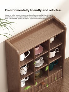 Support de rangement rectangulaire élégant pour tasses de café et de thé, organisateur de cuisine ZWJ016 - Product Image 3