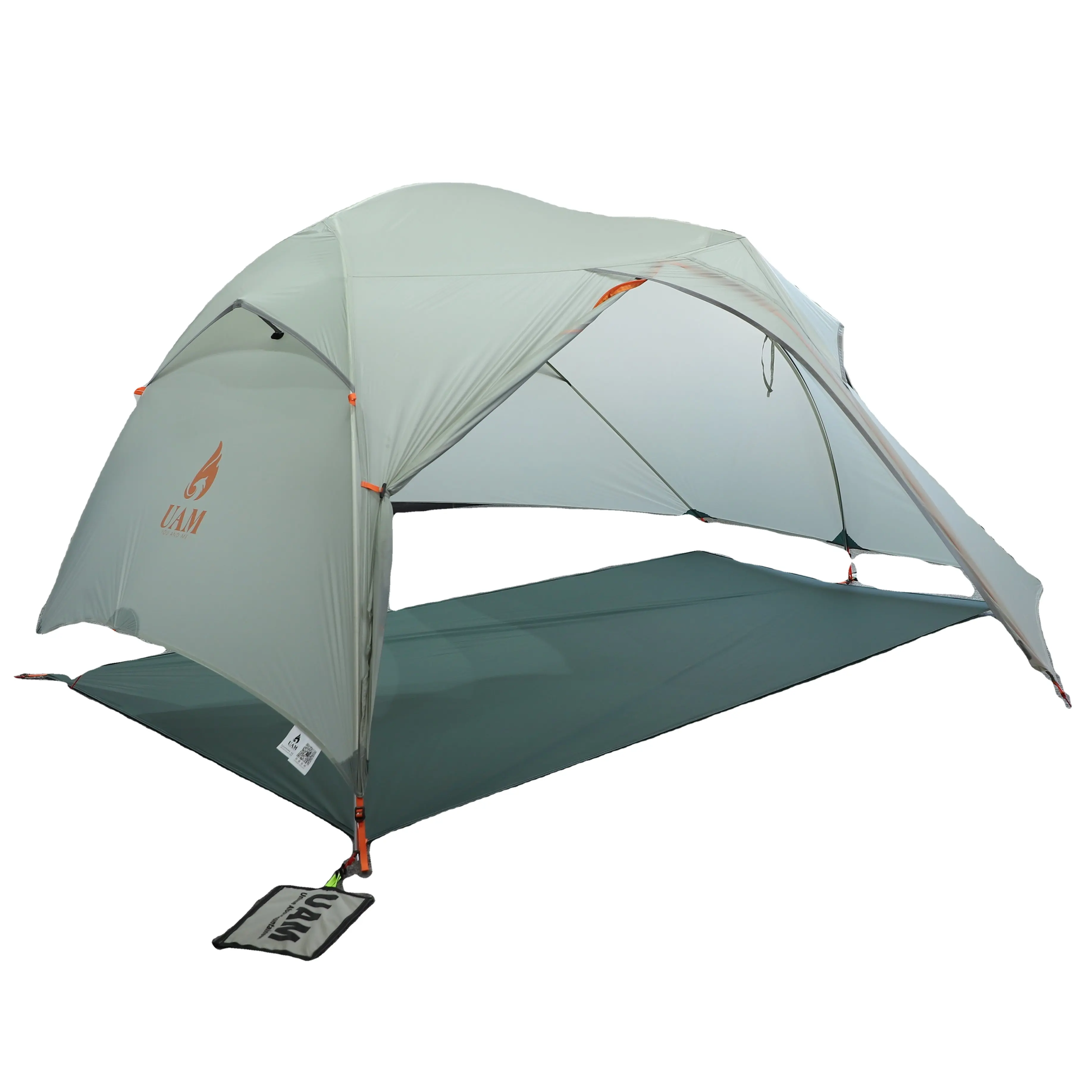 Barraca de acampamento eua amazon 4 season 20d, tenda de nylon com pegada para 2 pessoas, montanha de alumínio leve e ultraleve