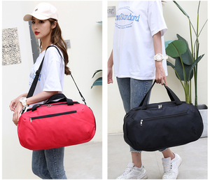 กระเป๋าออกกำลังกาย/เดินทางแบบพับได้ หลายสี ขนาดใหญ่ จุของได้เยอะ มีซิป สำหรับทุกเพศ  ขายตรงจากโรงงาน ออกแบบแฟชั่น - Product Image 4