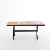 Hochwertiges Modernes Aluminium-Gartenmöbel-Set 4-teilig Sektionales Metall-Terrassensofa mit Breitem Armlehnen für Hotel- und Villenanwendungen