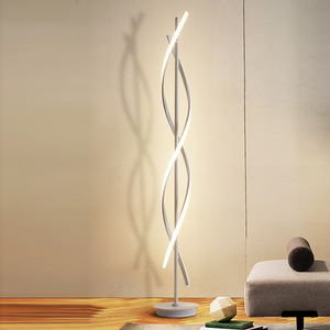 โคมไฟตั้งพื้น LED ดีไซน์นอร์ดิก สร้างสรรค์ รูปทรงคลื่น ป้องกันสายตา - Product Image 1