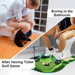 Mini <span class=keywords><strong>jeu</strong></span> de <span class=keywords><strong>golf</strong></span> de toilette, jouet sportif d'intérieur amusant, cadeaux farfelus pour hommes et adultes, ensemble de <span class=keywords><strong>golf</strong></span> fantaisie Éléphant Blanc en PVC, cadeau pour la fête des pères - Product Image 2
