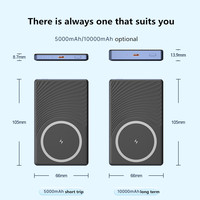 Mini Power Bank 5000mAh Chargeur Portable Magnétique Sans Fil pour iPhone 17 Pro Max 13 14 15 15