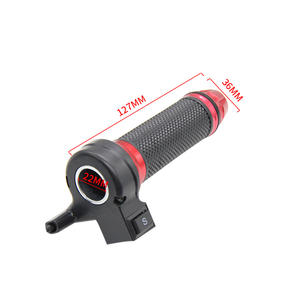 <span class=keywords><strong>Mango</strong></span> de giro de velocidad variable con interruptor para motocicleta, color rojo y rosa, Little Monkey - Product Image 2