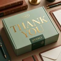 Cajas de Envío Verdes Personalizadas con Forro de Esponja, Embalaje para Regalos y Cosméticos, Soluciones Integrales de Etiquetas, Cajas de Papel Plegables