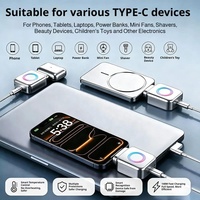 Adaptateur USB-C intelligent avec arrêt automatique, protection contre la surcharge et coupure automatique de l'alimentation, séparateur de chargeur complet