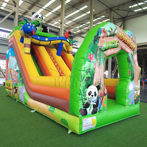 บ้านลมเป่าลม WINSUN รุ่น Jungle Adventure พร้อมสไลเดอร์รูปแพนด้าและนกแก้ว สำหรับเด็ก จัดงานปาร์ตี้กลางแจ้ง ให้เช่าเพื่อการพาณิชย์ - Product Image 4