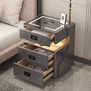 Smart <b>Bedside</b> <b>Table</b> With Wireless <b>Charging</b> And Safe Storage For Bedroom Use - Product Image 2